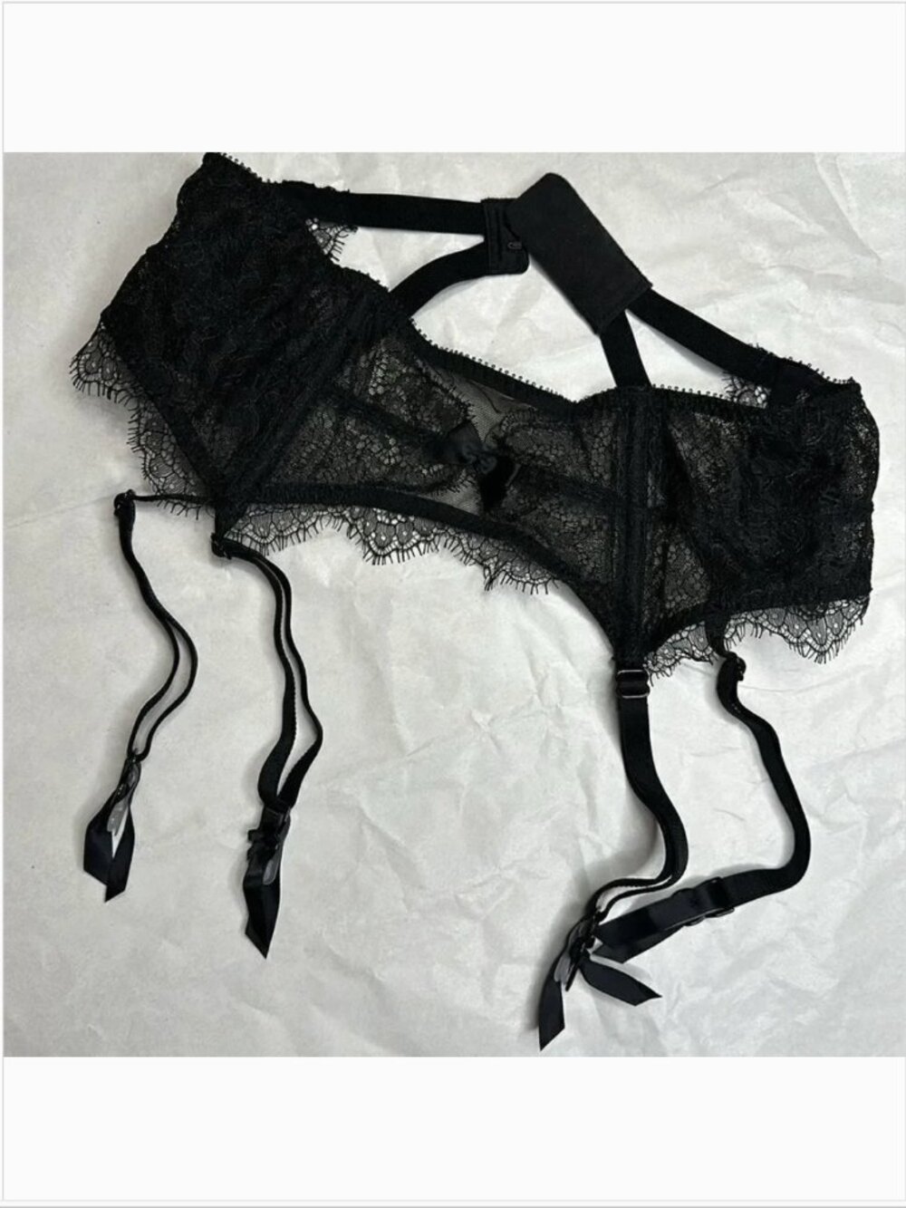 Victoria’s Secret Lace Garter Belt XS/S Strappy Lingerie• no flaws |G-1609